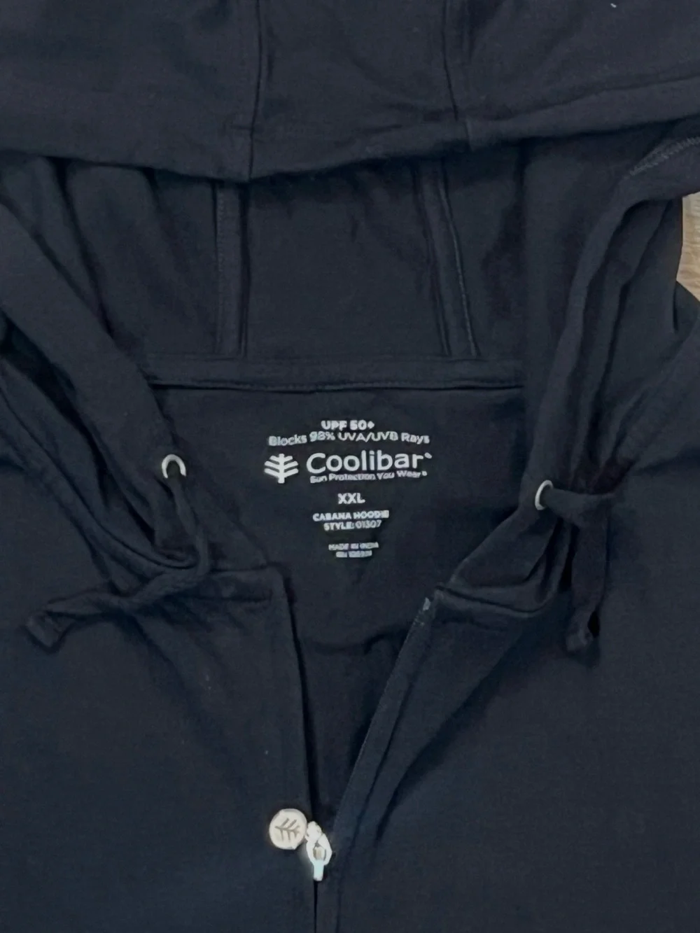 Coolibar Women’s UPF 50+ Black Long Cabana Hoodie Size XXL - Picture 8 of 11